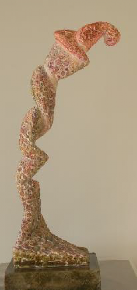 Flexion in colored plaster