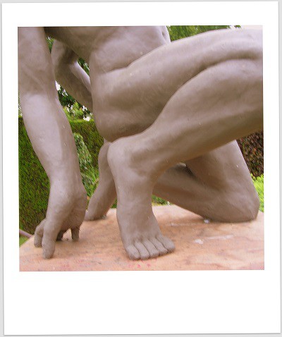 The defeated in clay detail