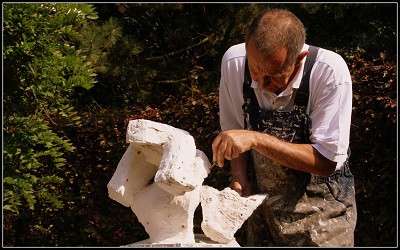 Opening a plaster mold